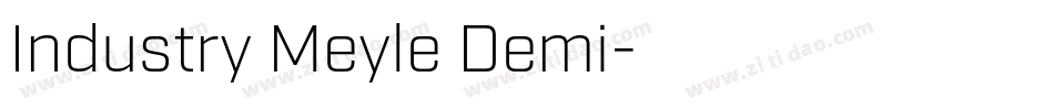Industry Meyle Demi字体转换